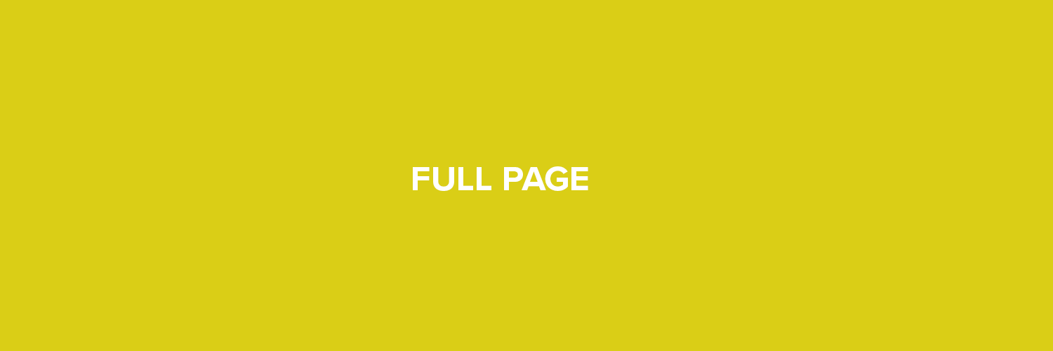 Full width promotional banner