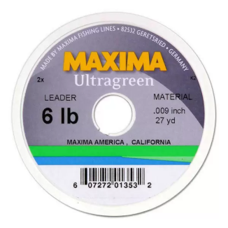 Maxima Ultragreen Leader Wheel 6lb 27yds