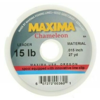 Maxima Chameleon Monofilament Leader Wheel 15lb 27yd
