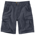 Rugged Flex Relaxed Fit Canvas Cargo Work Short - Bluestone