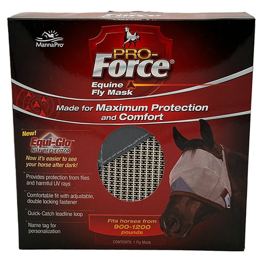 PRO FORCE FLY MASK - RED