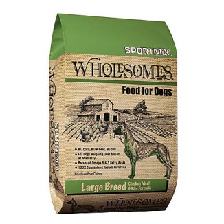 Wholesomes Large Breed Chicken Meal & Rice Formula Dog Food 40lb